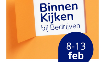 BinnenKijken bij Bedrijven. 8-13 feb.