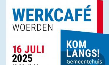 Werkcafé Woerden 16 juli 2025 10.00 - 13.00 uur gemeente Woerden Raadzaal
